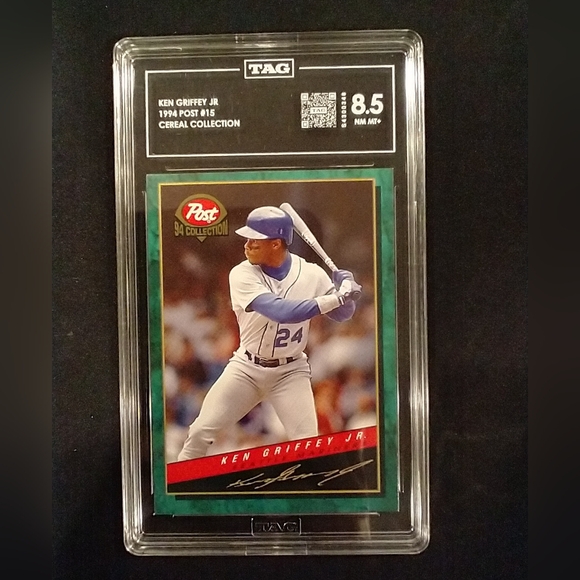 Other - 1994 Post #15 Ken Griffey Jr. Seattle Mariners TAG 8.5 NM/MT+ Baseball Card OBO